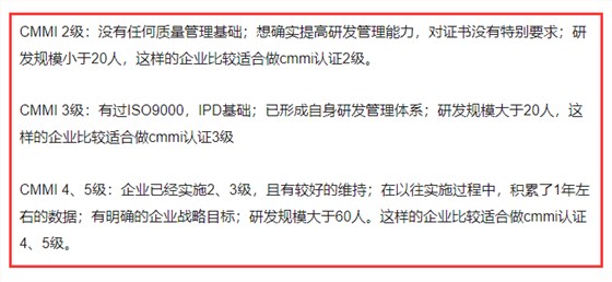cmmi的五個級別到底是什么？做cmmi認(rèn)證怎么選級別？有標(biāo)準(zhǔn)嗎？