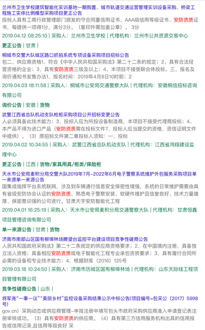 做安防資質(zhì)認(rèn)證能接怎樣的項(xiàng)目？有作用嗎？能中標(biāo)嗎？