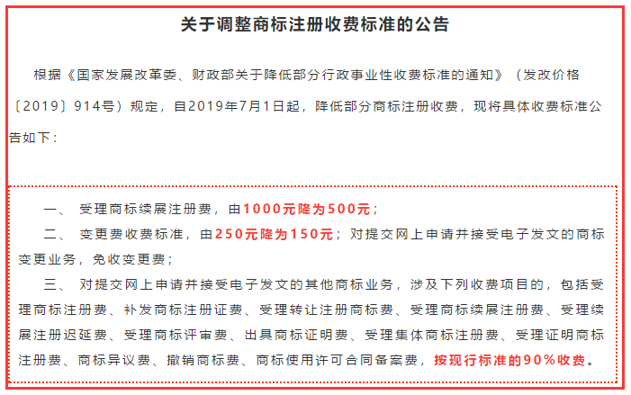 注冊商標成本更低了，你知道嗎？