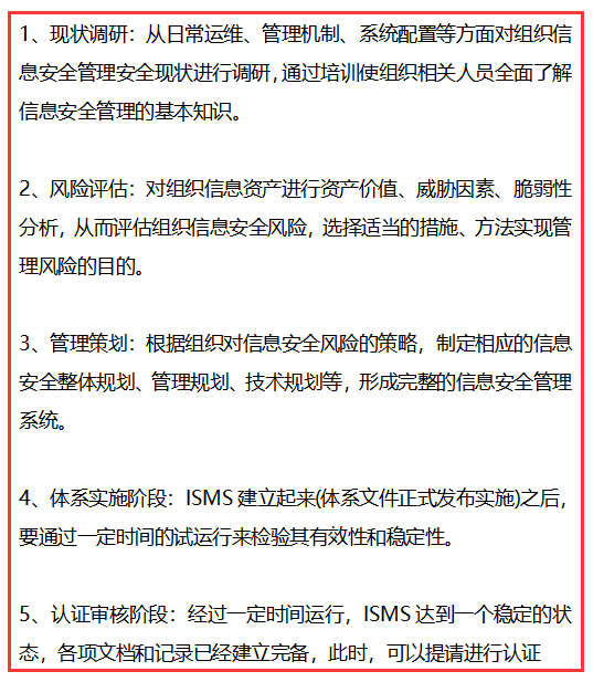 做信息安全管理體系認證，需經歷這5個階段！卓航老師提醒