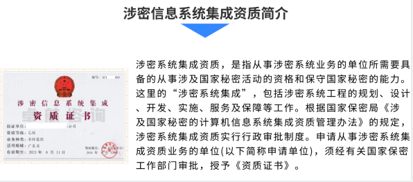 一圖掌握涉密資質的證書模板和簡介！