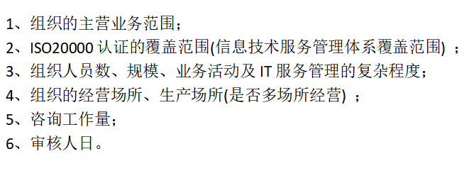 2022年做ISO20000認(rèn)證，這些方面會(huì)涉及費(fèi)用哦！
