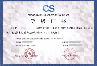 信息系統建設和服務能力評估